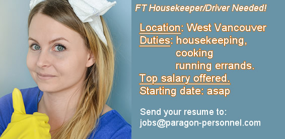 Housekeeper West Vancouver